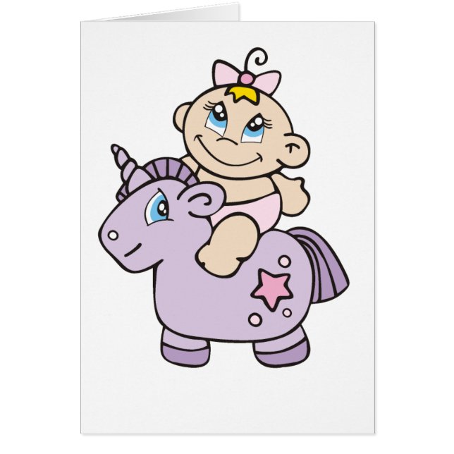 Bébé sur la licorne (Devant)