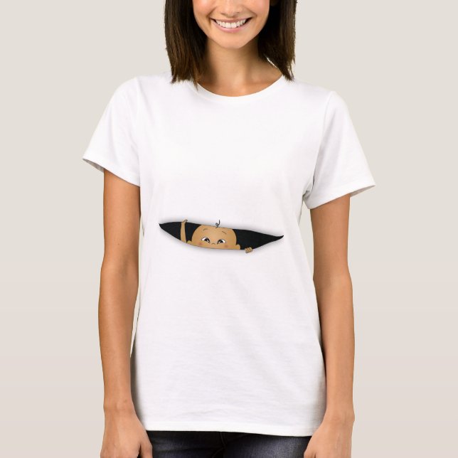 Bébé sur le T-shirt de maternité de manière (Devant)