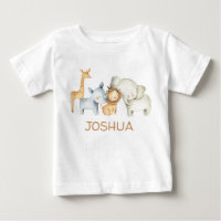 T-shirt Animaux Safari Personnalisés pour les mign