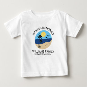 Bébé T-shirt basique pour homme de vacances en famille