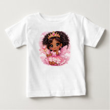 T-shirt chibi mignon pour fillettes de 18 à 24 moi