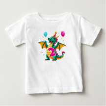 T-Shirt Dragon pour 2ème Anniversaire