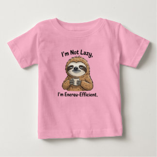 Bébé T-shirt drôle pour enfants Paresseux – Je ne suis 