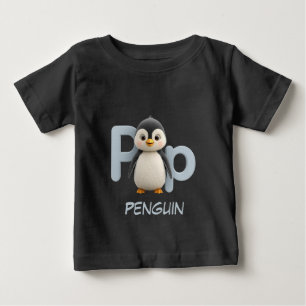 Bébé T-shirt éducatif pour enfants avec la lettre P Pin