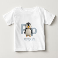T-shirt éducatif pour enfants avec lettre P Pingou