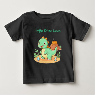 Bébé T-shirt en coton pour bébé/tout-petit, Dinosaur Fu