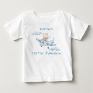 Bébé T-shirt ours mignon pour le premier anniversaire a