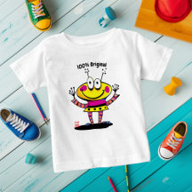 T-shirt personnalisable drôle d'alien pour enfants