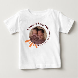 Bébé T-shirt personnalisé pour jumeaux bébés Nouveau-
