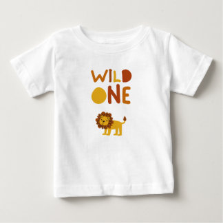 Bébé T-shirt "Petit Fauve" pour le premier anniversaire