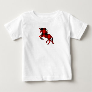 Bébé T-shirt Plaid pour le contrôle de bison de la lico