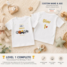 T-Shirt pour 1er anniversaire | Chemise d'annivers