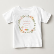T-shirt pour fille de 1 an adorable