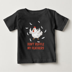 Bébé T-shirt pour tout-petit à plumes de poulet