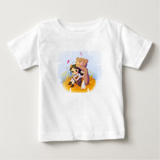 Bébé T-shirt pour tout-petit fille et ours
