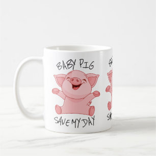 Bébé tasse de café de cochon pour les amoureux 