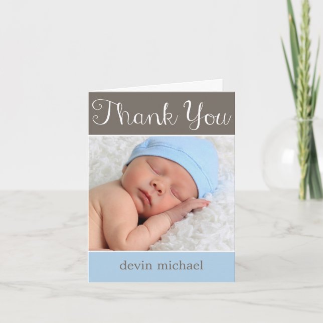 Bébé tout simplement adorable Carte de remerciemen (Devant)