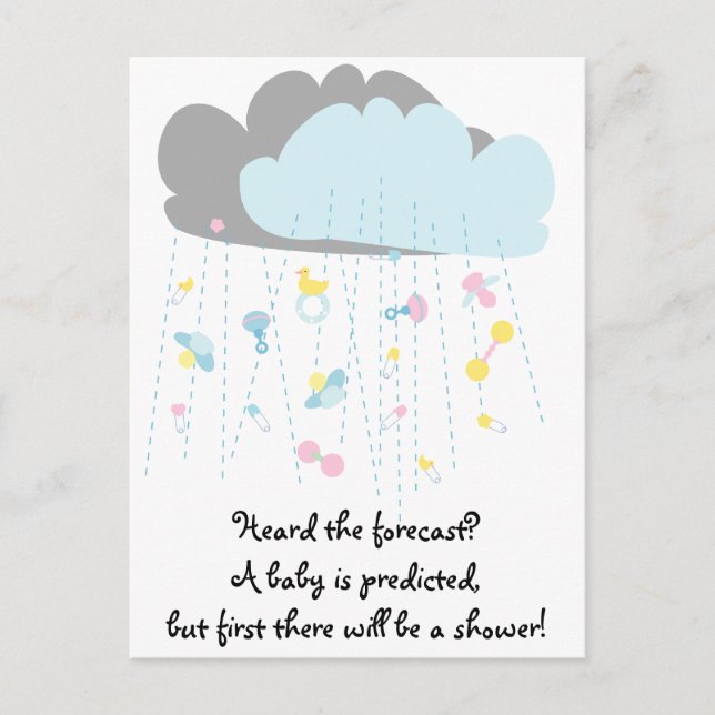 Bébé Toy Douche / Baby shower Invitation (Devant)