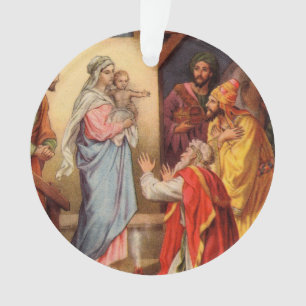 Bébé vintage Jésus et 3 rois