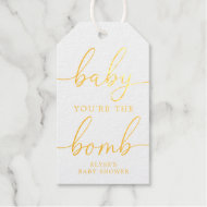 Bébé Vous êtes La Bombe Gold Foil Favor étiquette