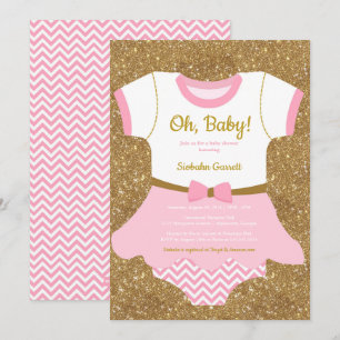 Bébée Invitation à la douche, pyjama, rompre