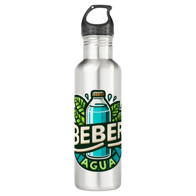 Beber agua 710 ml water bottle (Front)