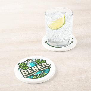 Beber agua coaster