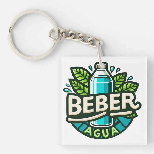 Beber agua keychain (Front)
