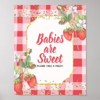 Bébés Berry Sweet Strawberry Sont Sweet Poster