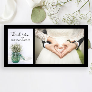 Bébés blancs Respirer Bleu Jar Vase Mariage Merci