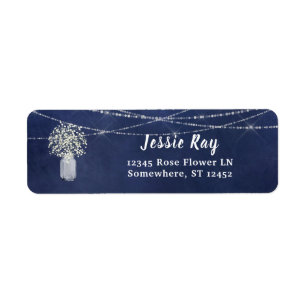 Bébé's Breath Chalkboard Blu & String Light Return