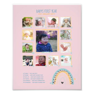 Bébés BUDGET 1ère année Grand-parent PHOTO Keepsak
