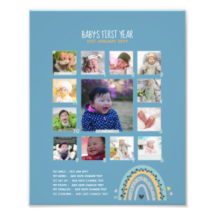 Bébés BUDGET 1ère année Grand-parent PHOTO Keepsak