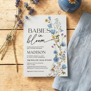 Bébés en fleurs    Invitation pour la baby shower 