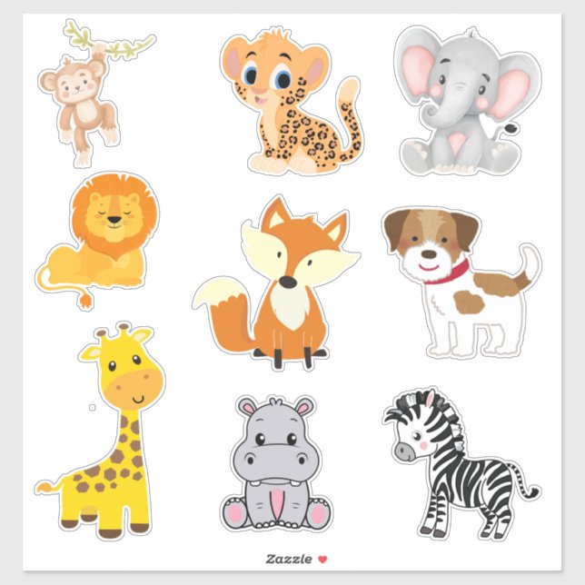 Bébés mignons Autocollants en vinyle taillé sur me (Feuille)