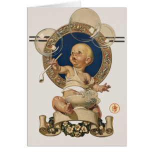 Bébés Vintage Bulles par J.C. Leyendecker Nursery
