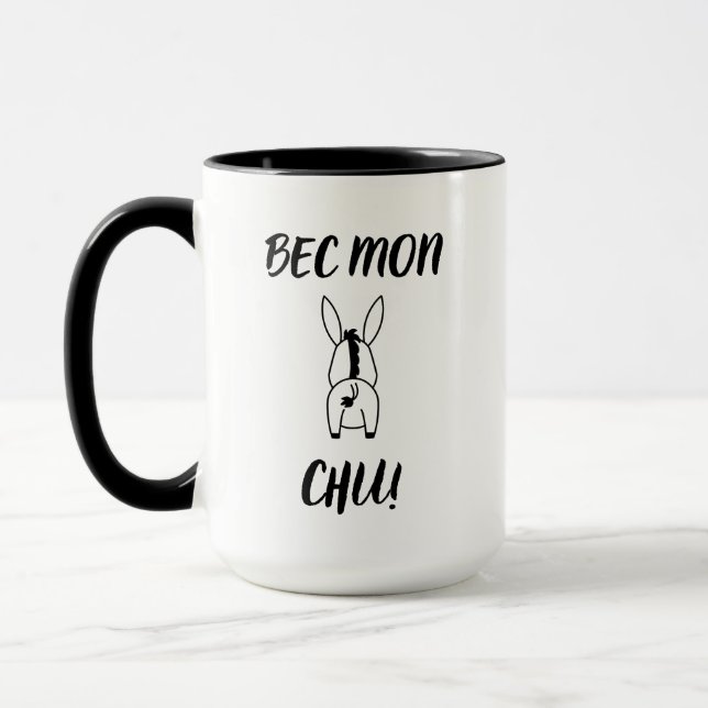 Bec Mon Chu! Cajun Humour Mug (Left)