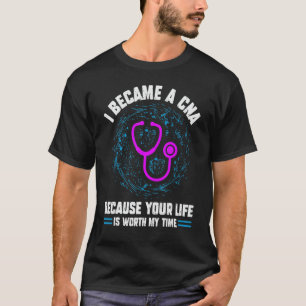 Became Cna Nurse Practitioner Work Week  Humour Sa T-Shirt