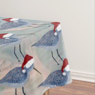 Bécasseaux de Noël nappe de fête côtière