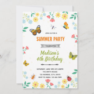 Bécasseaux jardin d'été invitation