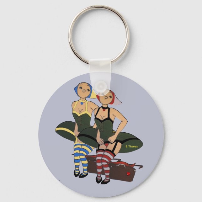 bécassine bécagne badge keychain (Front)