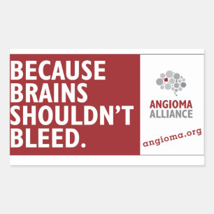 Because Brains Shouldn't Bleed Sticker