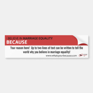 Because Bumper Sticker