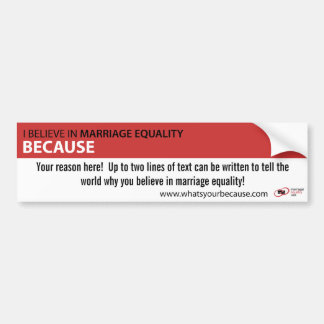 Because Bumper Sticker