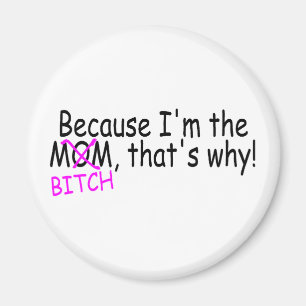 Because Im The Mom Btich Thats Why Magnet