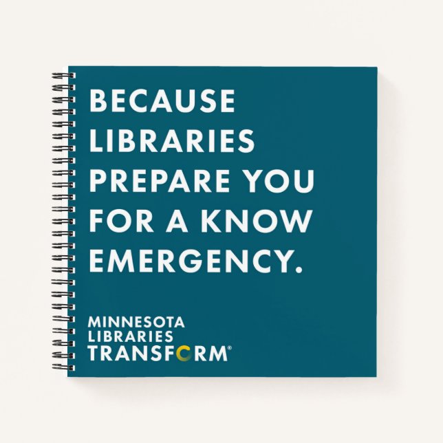 Because Know Square Notebook (Front)