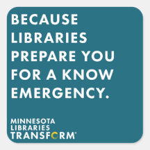 Because Know Teal Square Sticker