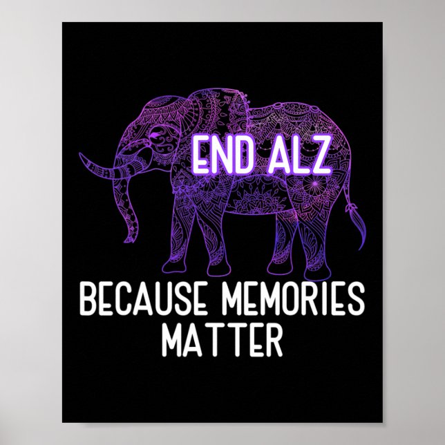Because Memories Problem Elephant Heimer  Poster (Front)