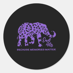 Because Memories Problem Heimerheimer Brain Awaren Classic Round Sticker