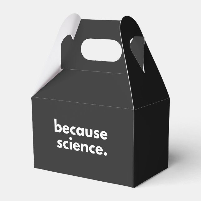 Because Science Favor Box (Front Side)